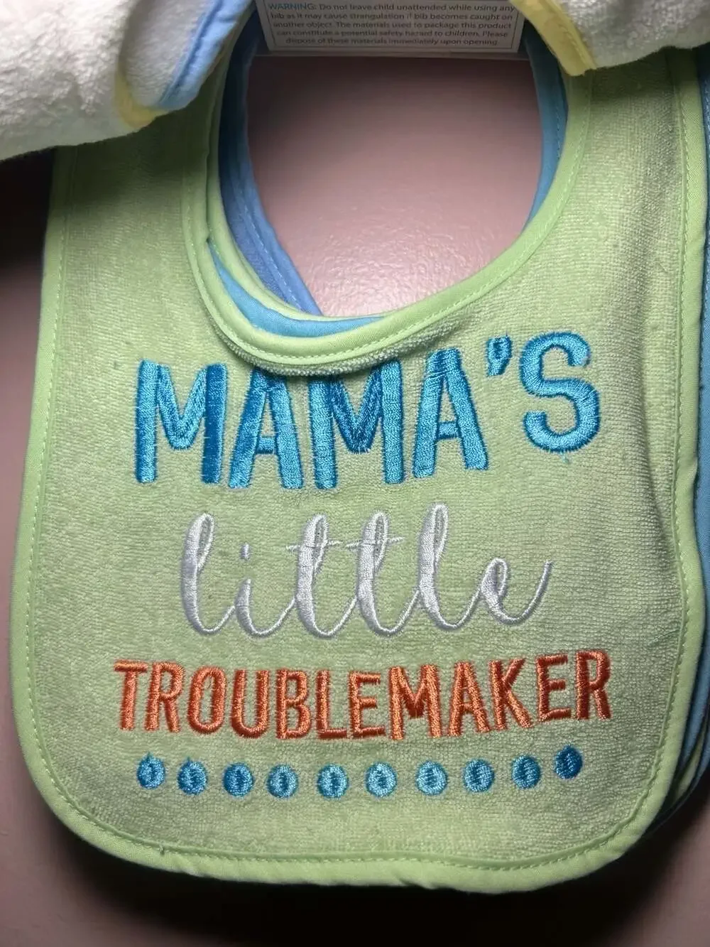 Little & Loved Infant Bibs 9-Pack Sayings & Graphics Baby Boy Terry Bibs